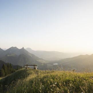 Vue sur la vallée depuis le sommet de Vounetz