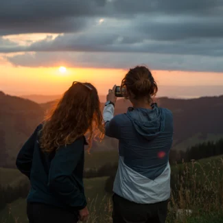 coucher de soleil
